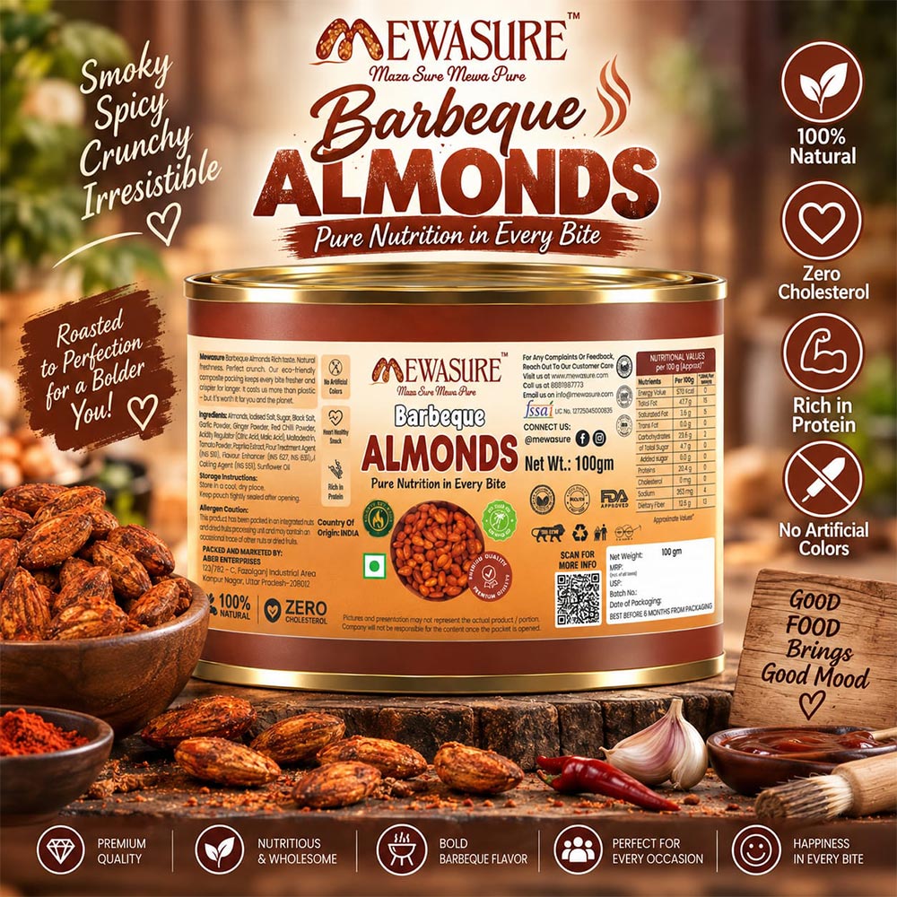 Barbeque Almond(Can Jar packing)