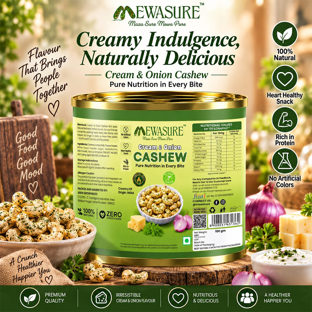 Cream & Onion Cashew