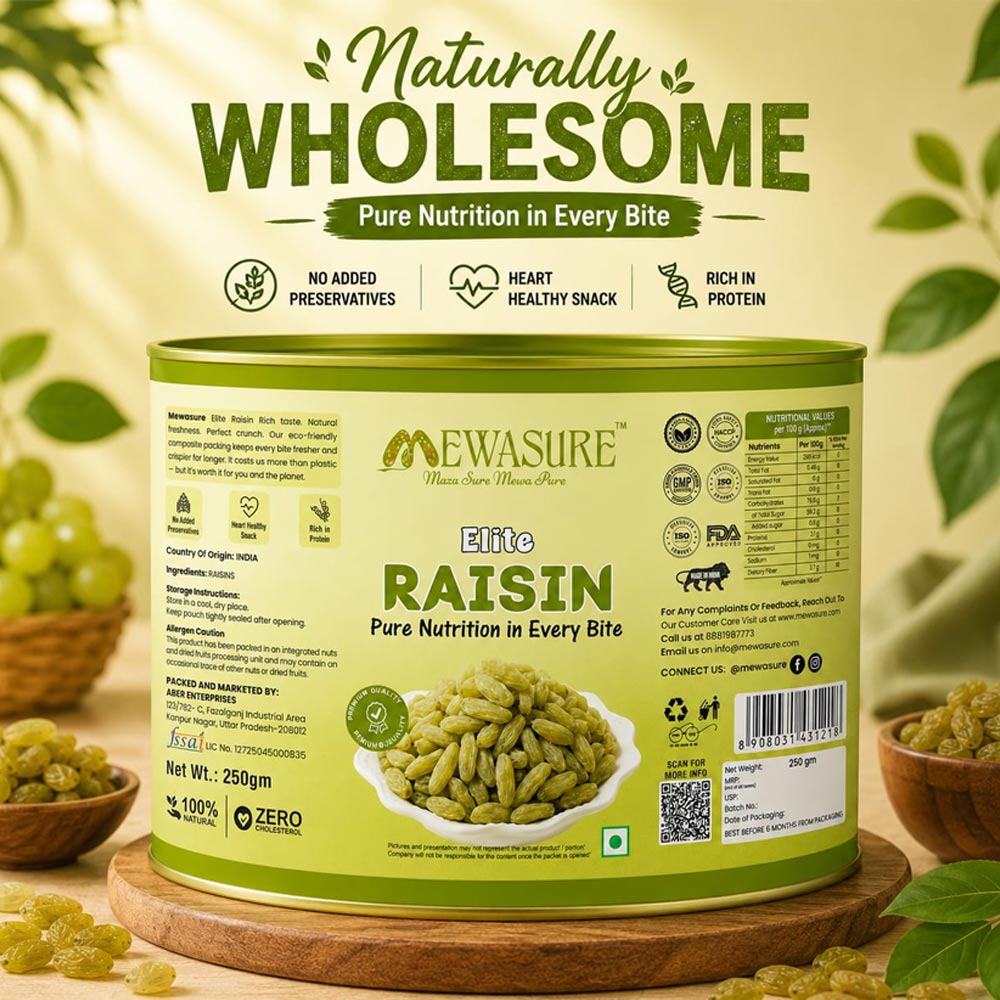 Elite Raisin( Vacuum cardboard Box packing)